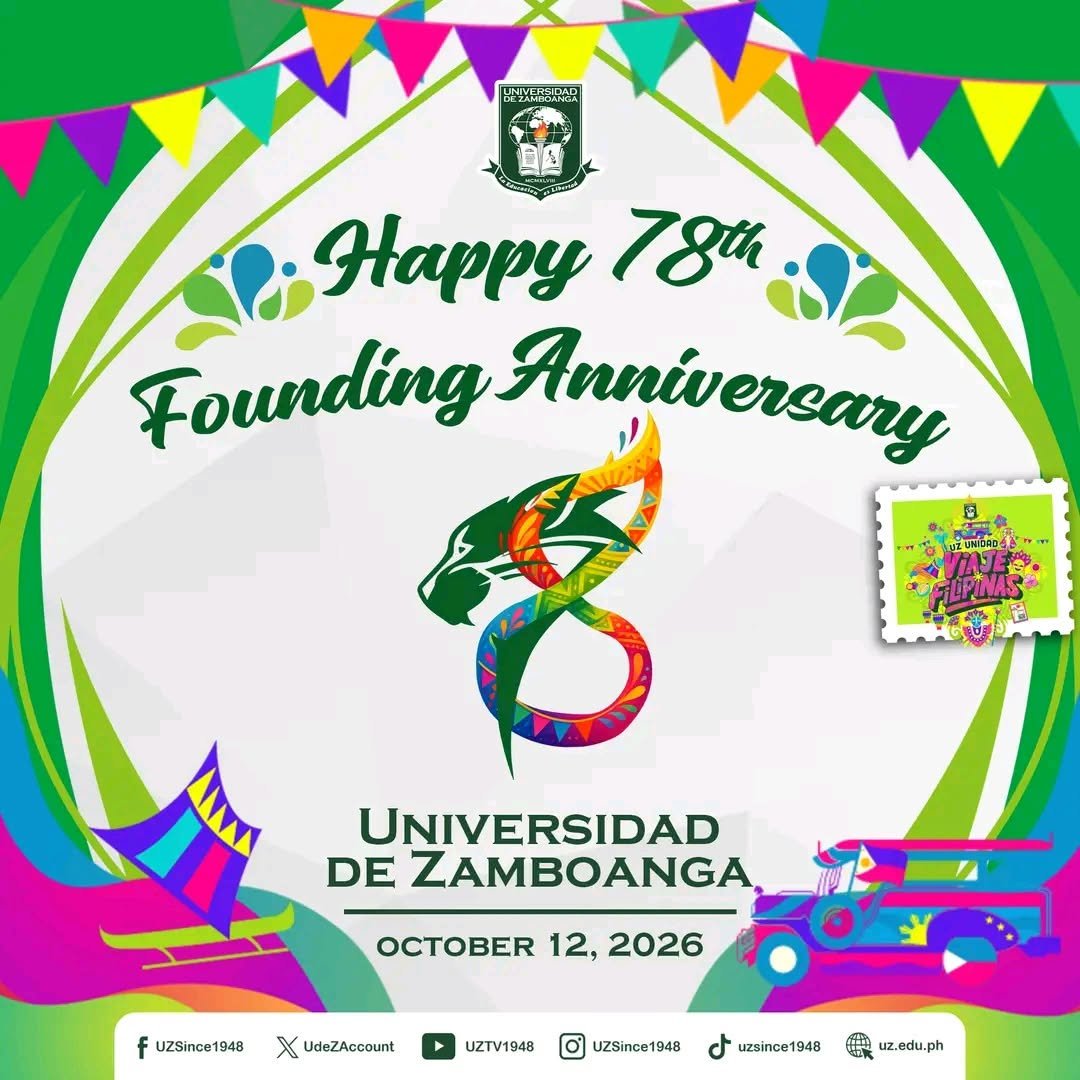 𝐇𝐀𝐏𝐏𝐘 𝟕𝟖𝐓𝐇 𝐅𝐎𝐔𝐍𝐃𝐈𝐍𝐆 𝐀𝐍𝐍𝐈𝐕𝐄𝐑𝐒𝐀𝐑𝐘, 𝐔𝐍𝐈𝐕𝐄𝐑𝐒𝐈𝐃𝐀𝐃 𝐃𝐄 𝐙𝐀𝐌𝐁𝐎𝐀𝐍𝐆𝐀! 💚🎉
